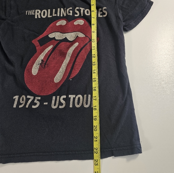 Women’s The Rolling Stones 1975 US Tour T Shirt Size XS Nostalgia Casual ^^ - Picture 5 of 6